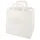 Papstar Tragetaschen, Papier 25 cm x 26 cm x 17 cm weiss mit Tragegriff