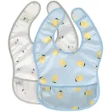 Lässig Klett-Lätzchen 2er Pack Lightweight Bib Happy Fruits Lemon