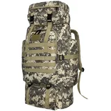 Vaupan Wandern Rucksack, 80L Camping Rucksack, wasserdichte große Outdoor Sport Reise Daypack Molle Rucksack für Männer Frauen (City Camo)