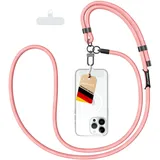 AMAYO - Handykette Universal zum Umhängen, Schlüsselband, Einstellbar, Kette Strap, Handy-Gurt, Umhängenband, Kordel, Lanyard, Handyband, kompatibel mit jedem Handy, Smartphone Hülle (Pink Handykette)