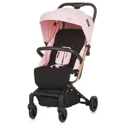 Chipolino Kinderwagen, Buggy Bijou Aluminiumrahmen Aufbewahrungskorb EVA-Reifen rosa