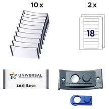 Avery Zweckform Namensschilder mit Magnet 7,0 x 3,0 cm, 1 Set