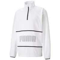 Puma Herren Jacke Train Graphic 1/2 Zip Weiß/Schwarz, XL