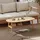 Homcom Couchtisch Natur Holz 60 x 42 x 120 cm
