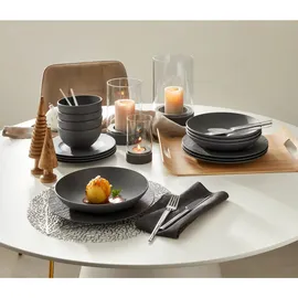 Villeroy & Boch Tafelservice, Essen & Trinken, Geschirr, Geschirr-Sets, Kombiservice 16-tlg. Schwarz