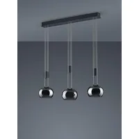 lightling LED Pendelleuchte Harrison, LED fest integriert, warmweiß, höhenverstellbar, dimmbar schwarz