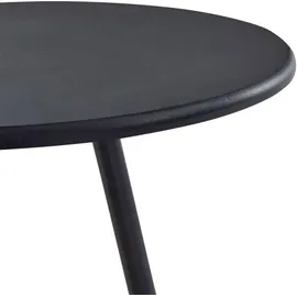 vidaXL Bartisch 60 x 107,5 cm Schwarz