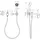 Hansgrohe AXOR One 3-Loch Wannenarmatur Unterputz Chrom