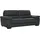Calia Italia Couch Leder 3-Sitzer Schwarz