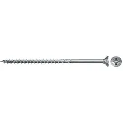 fischer 670072, Schraube, Metall, Holz, Allgemeiner Nutzen, Teilgewinde, Flachko