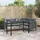 vidaXL Garten-Esstisch 110 x 54 x 70 cm Anthrazit