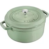 Staub Cocotte 24 cm rund salbeigrün