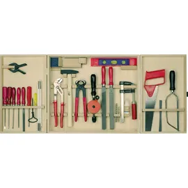 Pebaro 415 - Profi-Werkzeugschrank mit Young Worker Werkzeugen, Holz-Werkzeugschrank mit Zubehör