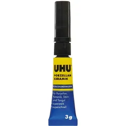 UHU Sekundenkleber Porzellan + Keramik Tube 3g