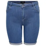 ONLY CARMAKOMA Carthunder Life Reg Long Shorts DNM Blau 54