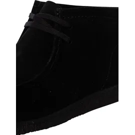 CLARKS Wallabee Boot Herren Schwarz 45