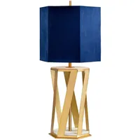 Elstead Lighting Elstead Lighting, Tischlampe, Apollo Tischleuchte Messing Blau