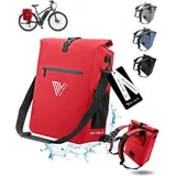 MIVELO 3in1 Fahrradtasche Rucksack Gepäckträgertasche wasserdicht mint