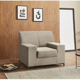 DOMO collection Sessel Ledas Polyester 100 x 83 x 88 cm Beige