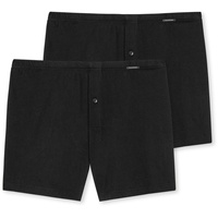 SCHIESSER Herren Boxershort 2er Pack Schwarz | Gr.: M