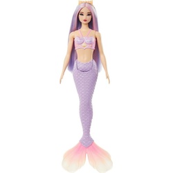 Barbie Meerjungfrauenpuppe Meerjungfrau, mit lilafarbenem Haar lila