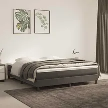 vidaXL Taschenfederkernmatratze Dunkelgrau 160 x 220 cm mittelhart
