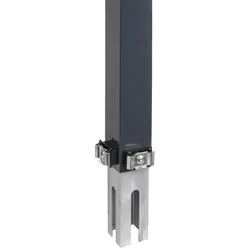 Gust. Alberts GmbH & Co. KG Zaunerhöhung Erhard inkl. Klemmlasche anthrazit, 800 mm