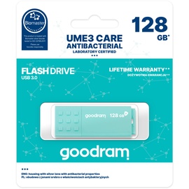goodram UME3 CARE Türkis 128GB, USB-A 3.0 (UME3-1280CRR11)