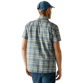 Regatta Anti-insect Travel Light Kurzarmhemd - China Blue Check - M