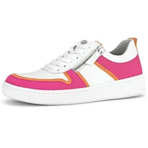 Gabor Sneaker Damen Weite E Orange/Pink/Weiß 38,5