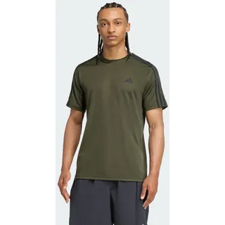 Adidas Train Essentials 3-Streifen Training T-Shirt schwarz|grün M