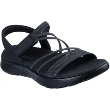 SKECHERS Damen Go Walk Flex Sandal Emma, Black, 42 EU