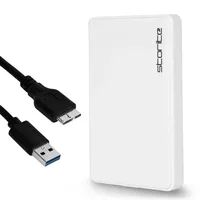 Storite Externe Festplatte 250 GB HDD USB 3.0 Ultraschnelle schlanke Datensicherungs-Speichererweiterung – tragbare Festplatte kompatibel für Mac, Laptop, PC, Xbox, Xbox One, PS4 (weiß)