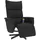 vidaXL Massagesessel mit Fußteil Kunstleder 84 x 106,5 x 0 cm Schwarz