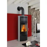 Kaminofen Bartz Sölden raumluftunabhängig Naturstein silvergrey 7kW