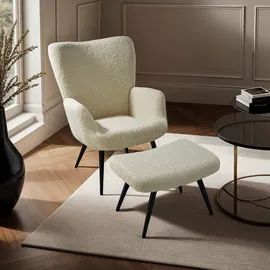 Tectake tectake® Sessel Hygge gepolstert,