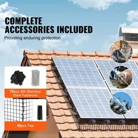 Vevor Vogelschutz für Solarmodule 20,3 cm x 30,5 m