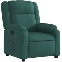 vidaXL Relaxsessel Dunkelgrün Stoff 95 x 99 x 95 cm Grün mit Liegeposition