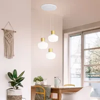 Fabas Luce Kino 3-flg. 36W Durchmesser rund weiß