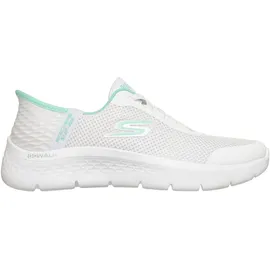 SKECHERS Go Walk Flex Grand Entry Damen Slip-On Weiß/Mint 36
