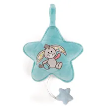 NICI Spieluhr Stern Esel Muli, 20 x 20 cm,