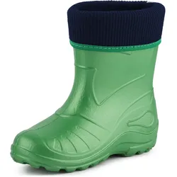 Kinder Gummistiefel Gefüttert KL058 - Smaragdgrün - 23