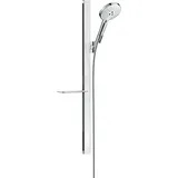 Hansgrohe Raindance Select S Brauseset 120 3jet EcoSmart 9 l/min mit Brausestange 90 cm und Seifenschale (27649400)