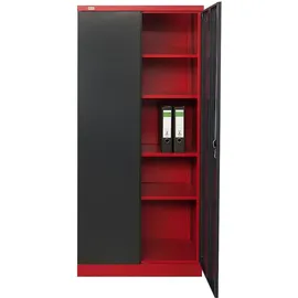 Jet-Line Stahlschrank Moskau anthrazit rot