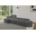 altdecor Eckcouch Cord 5-Sitzer Dunkelgrau