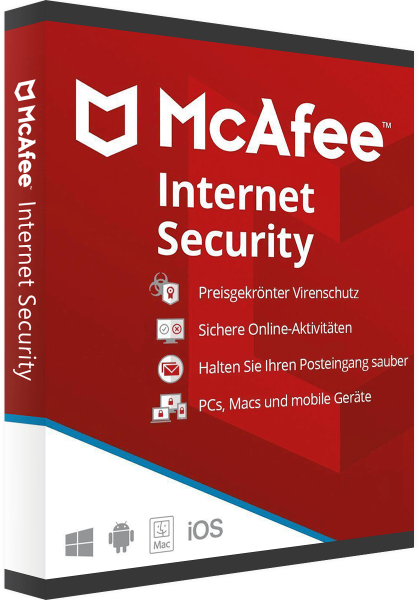 McAfee Internet Security 2024 - 1 PC / 1 an