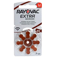 Rayovac Extra 312-80 Hörgerätebatterien, 10x8 Batterien