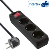 InLine Steckdosenleiste 1,50 m Schwarz 3 St.