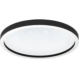 EGLO LED-Deckenleuchte mit Kristalleffekt Montemorelos-Z RGB/CCT Ø 57 cm Schwarz
