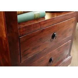 Massivmoebel24 Bücherregal 68 x 44 x 140 cm Braun